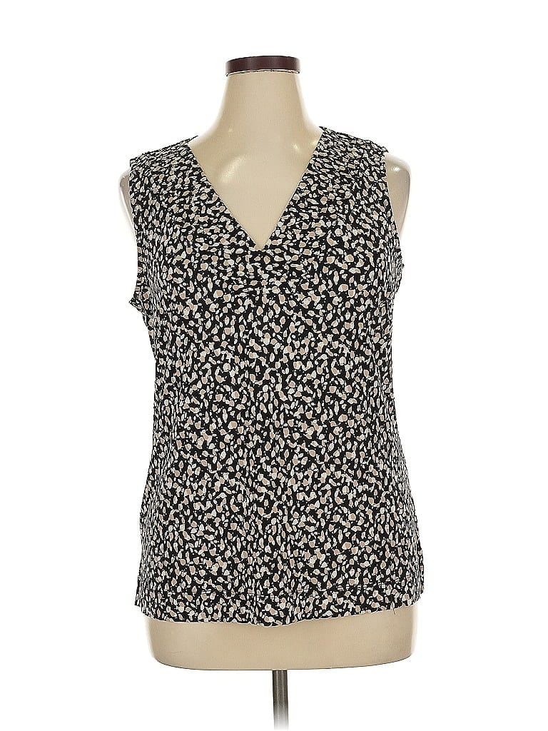 Pre-owned Tommy Hilfiger Sleeveless Blouse In Black