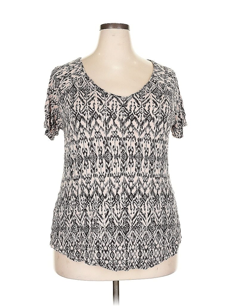 Pre-owned Cynthia Rowley Tjx Short Sleeve T-shirt In Gray