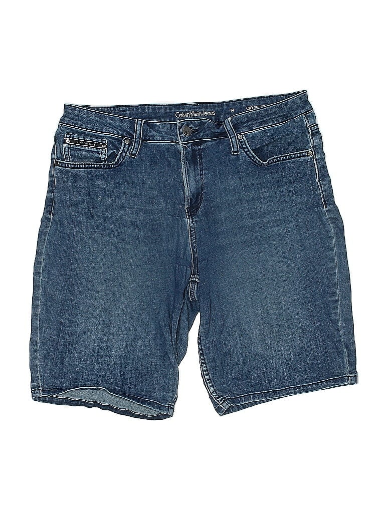 Pre-owned Calvin Klein Denim Shorts In Blue