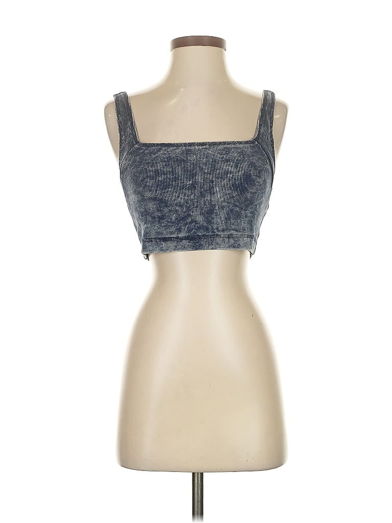 Pre-owned Out From Under Sleeveless Top Blue Sweetheart Neckline Tops