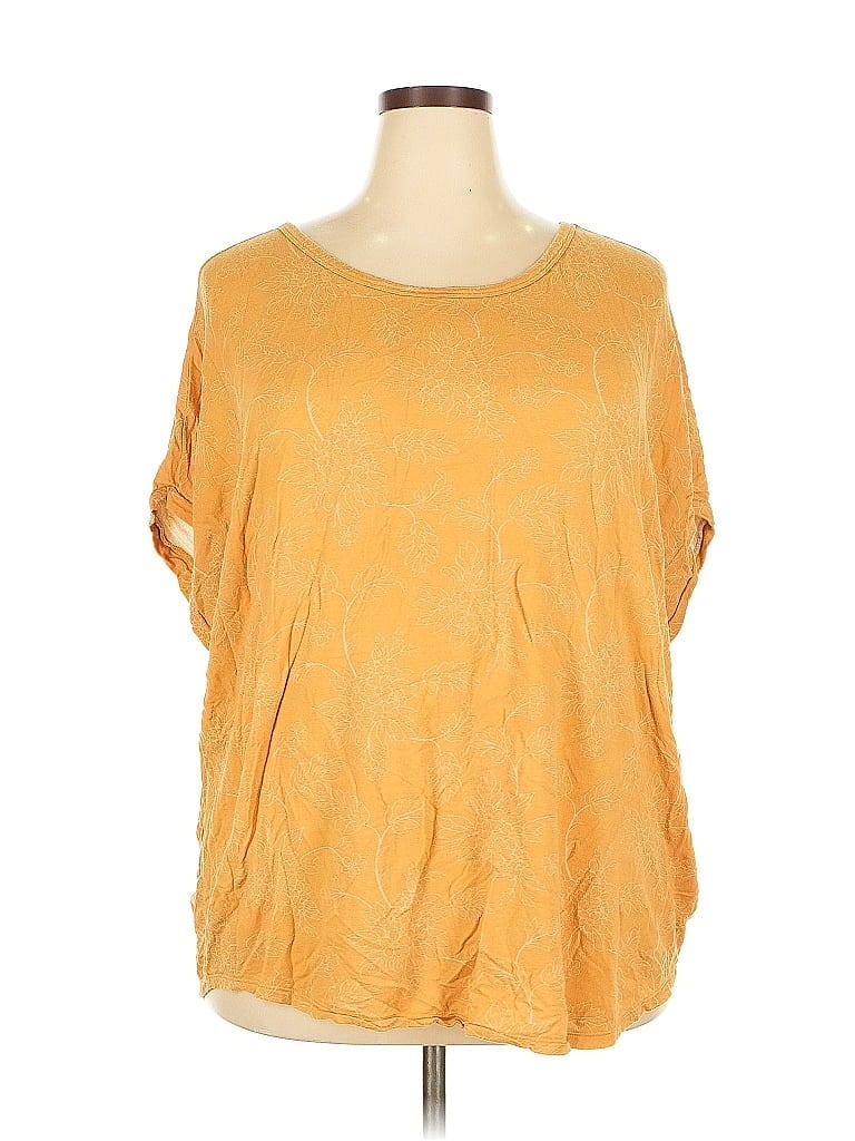 Pre-owned Buffalo By David Bitton 3/4 Sleeve T-shirt In Gold