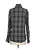 Sanctuary 100% Rayon Plaid Gray Long Sleeve Blouse Size S - photo 2