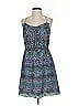 BCBGeneration 100% Polyester Print Blue Black Cocktail Dress Size S - photo 1