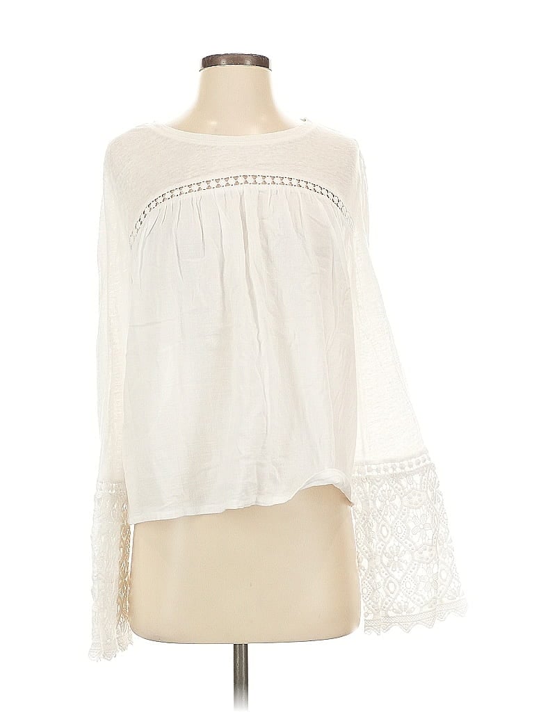 Pre-owned Generation Love 3/4 Sleeve Blouse In White