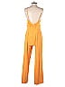 Saylor Solid Orange Jumpsuit Size S - photo 2