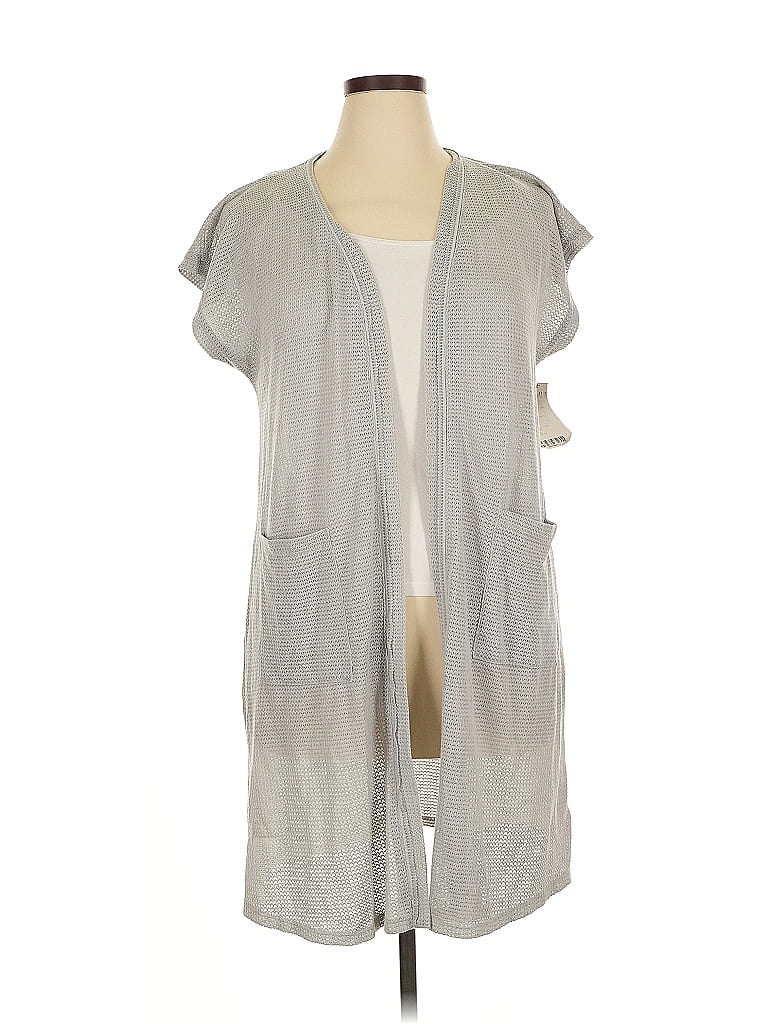 Pre-owned Bobeau Cardigan Sweater In Gray