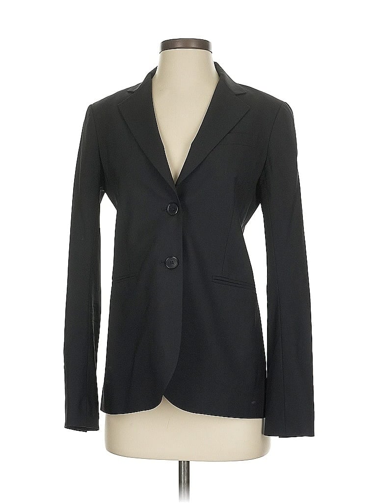 Pre-owned Theory Wool Blazer Jacket In Black