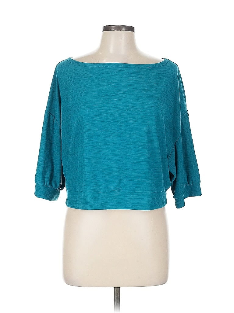 Pre-owned Active By Old Navy 3/4 Sleeve T-shirt In Blue