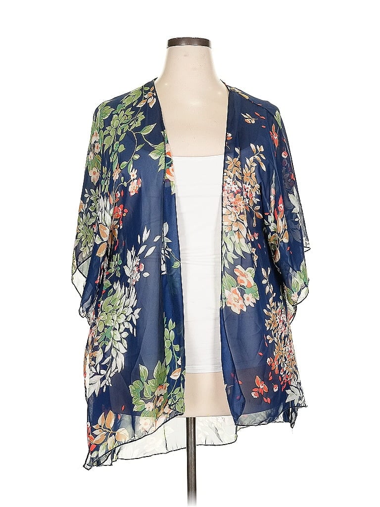 Pre-owned Emory Park Kimono In Blue