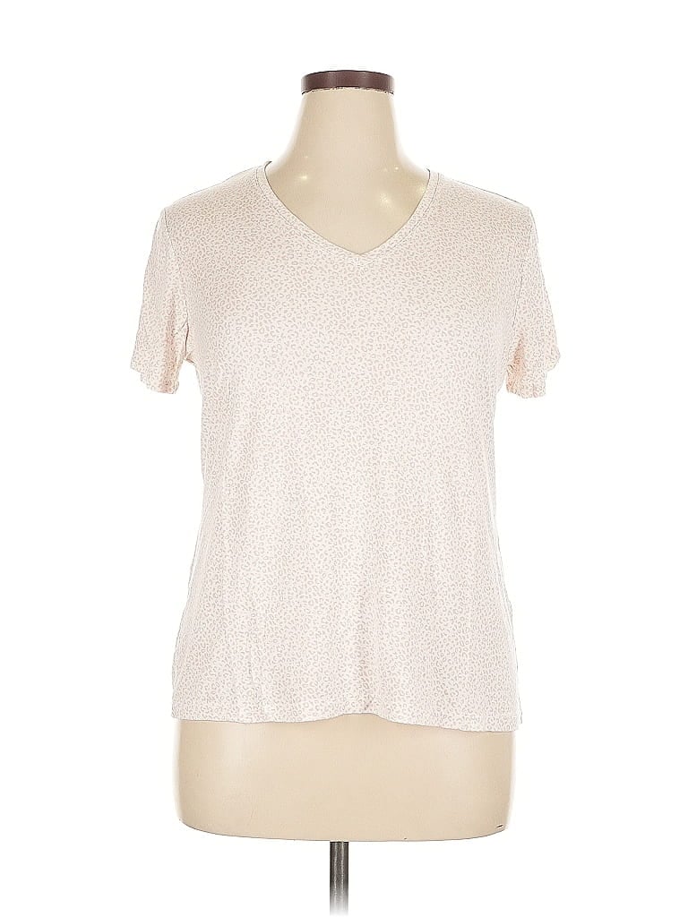 Pre-owned Nine West Short Sleeve T-shirt In White