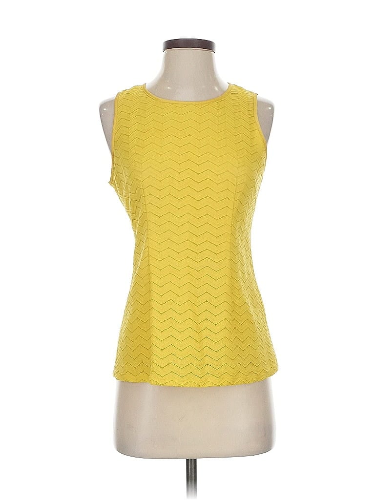 Pre-owned Banana Republic Sleeveless T-shirt In Yellow