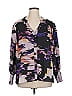 Jennifer Lopez 100% Polyester Purple 3/4 Sleeve Blouse Size 1X - photo 1