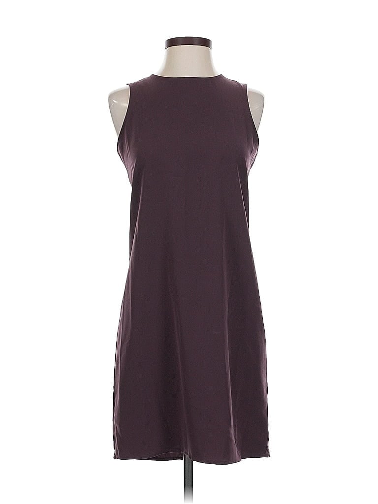 Pre-owned Gap Outlet Casual Dress In Burgundy