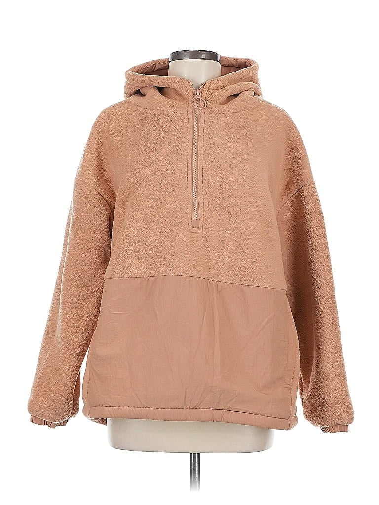 Pre-owned Fabletics Pullover Hoodie In Brown