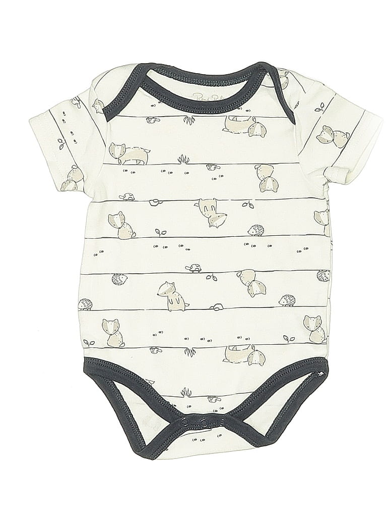 Click to view more detailed imagery on our partner's website Pre-owned Rene Rofe Babies' Short Sleeve Onesie In White