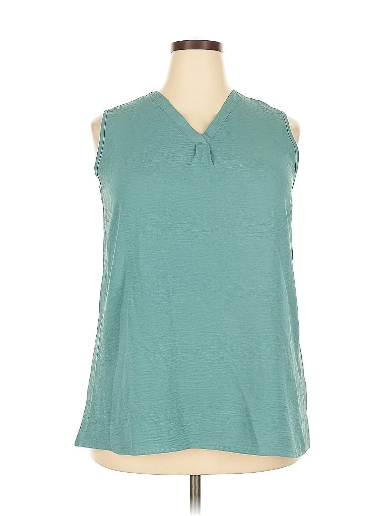 Pre-owned Unbranded Sleeveless T-shirt In Blue