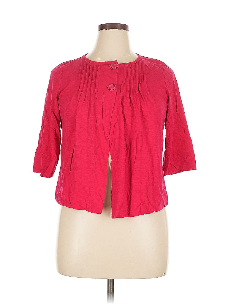 Pre-owned Merona 3/4 Sleeve Blouse In Red