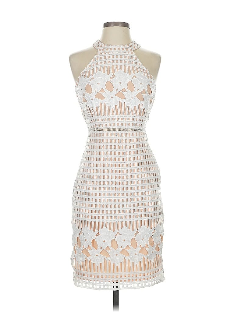 Pre-owned Lulus Cocktail Dress In White
