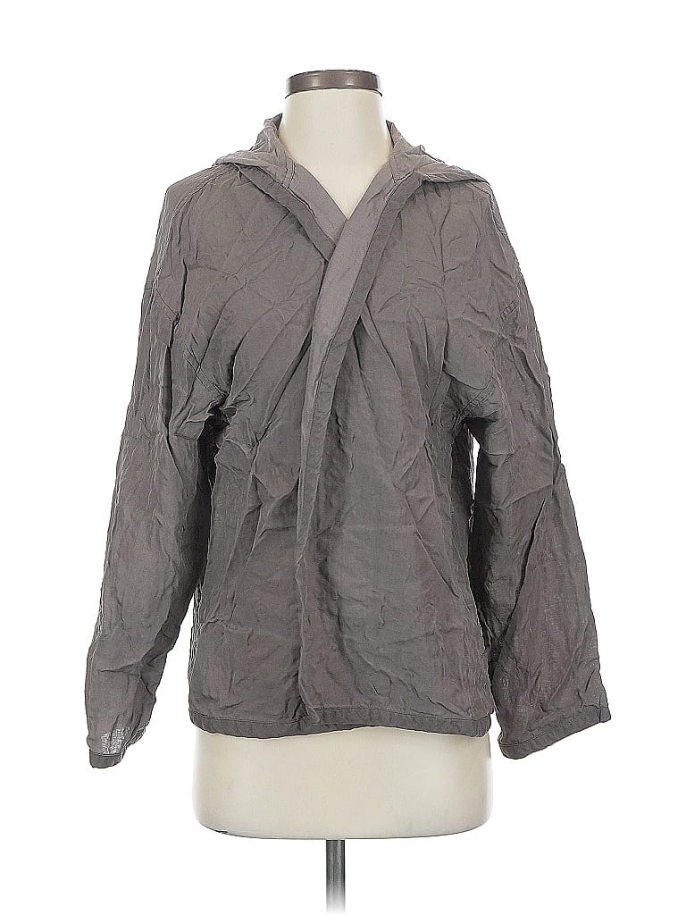 Pre-owned Eileen Fisher Jacket In Gray