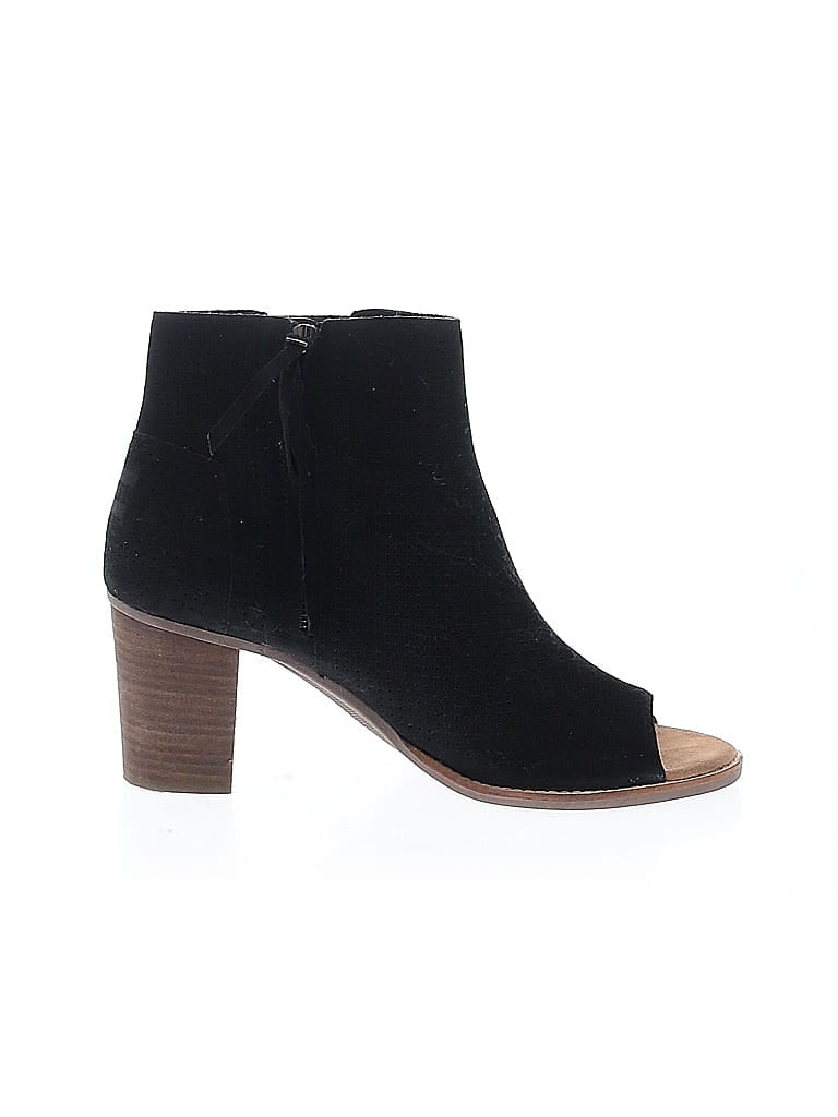 Pre-owned Toms Ankle Boots In Black