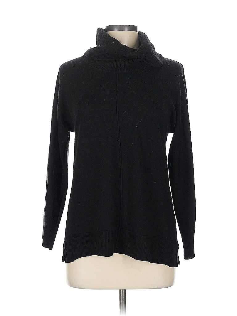 COLDWATER CREEK Pre-owned Turtleneck Sweater In Black
