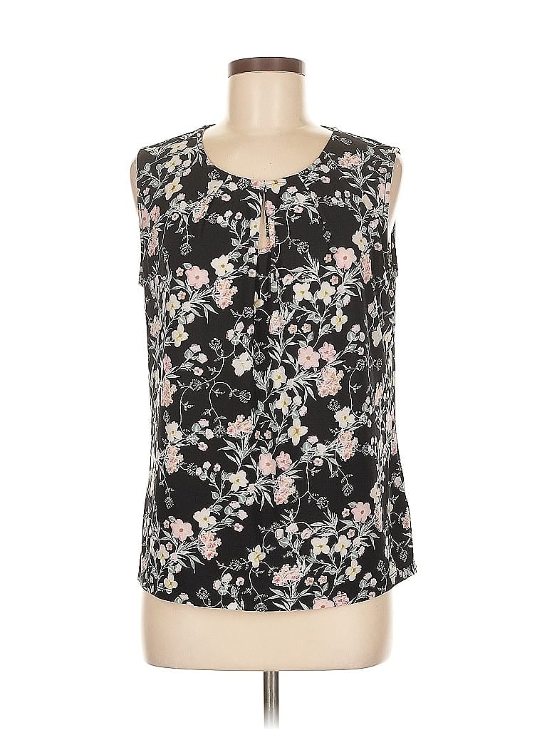 Click to view more detailed imagery on our partner's website Pre-owned Black Label By Evan Picone Sleeveless Blouse In Black