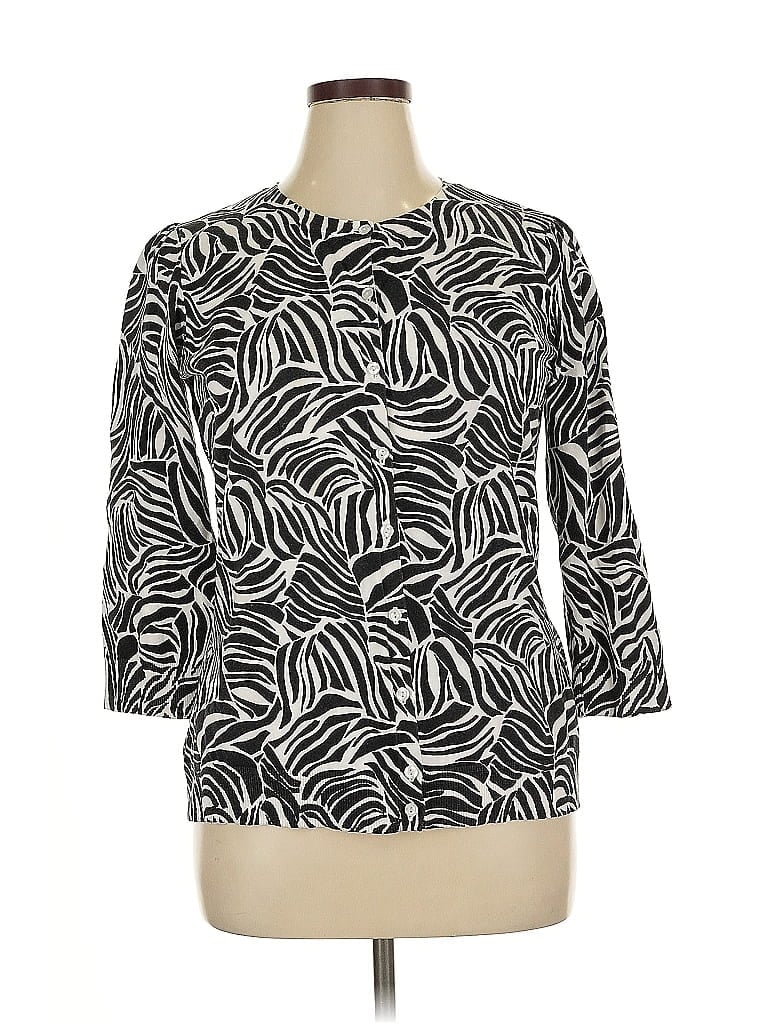 Pre-owned East5th 3/4 Sleeve Blouse In Black
