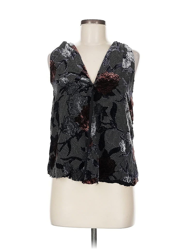 Pre-owned Waverly Grey Sleeveless Blouse In Black