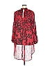City Chic 100% Polyester Red 3/4 Sleeve Blouse Size 18 - photo 2