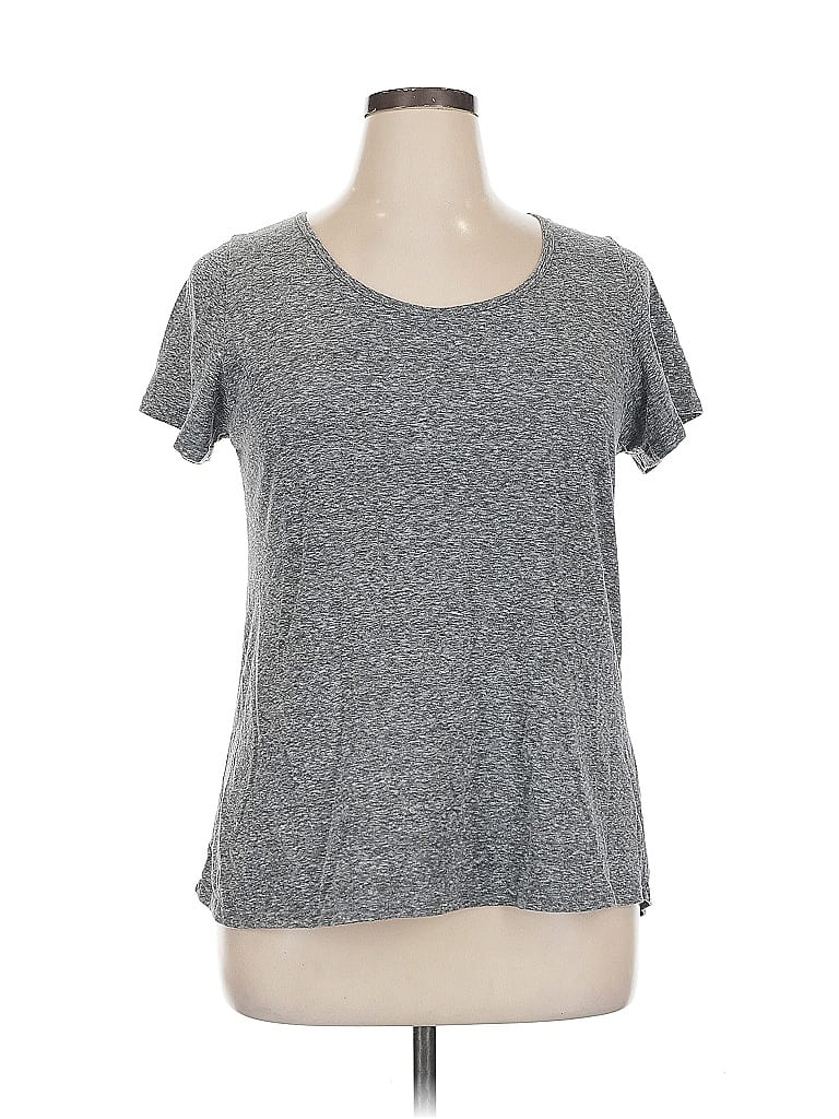 Pre-owned Lularoe Short Sleeve T-shirt In Gray