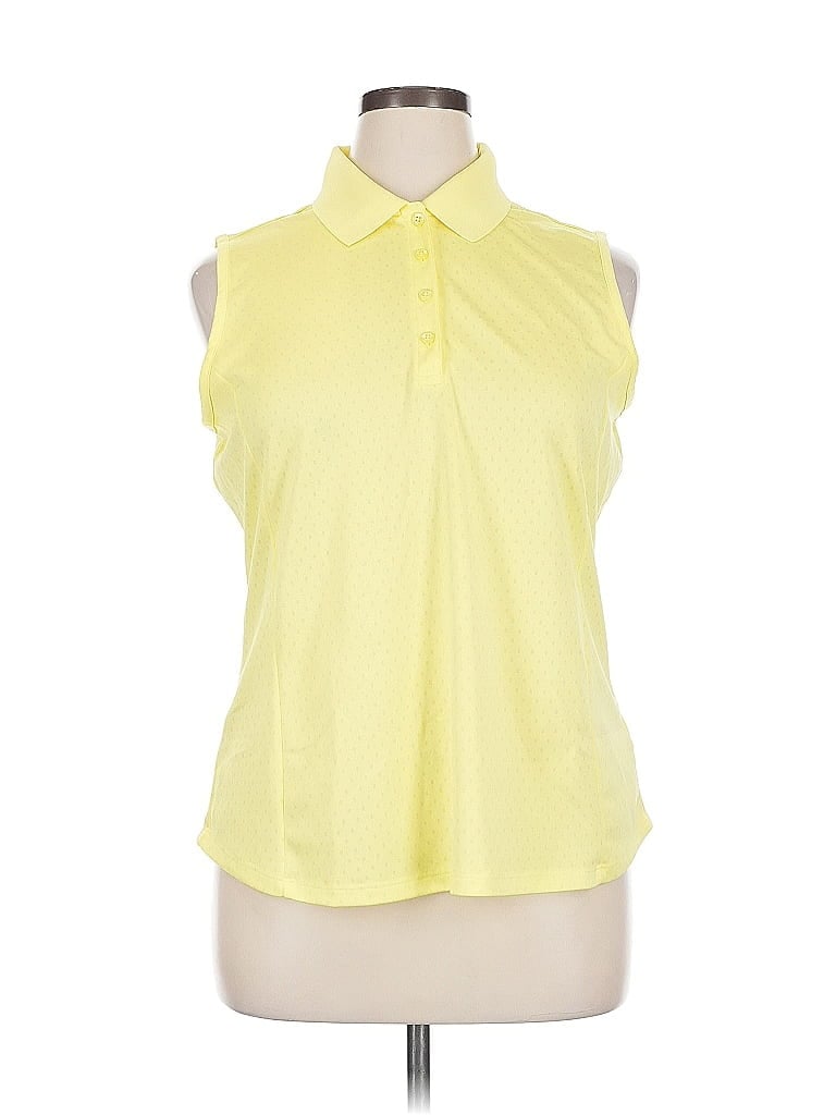 Pre-owned Greg Norman Sleeveless T-shirt In Yellow