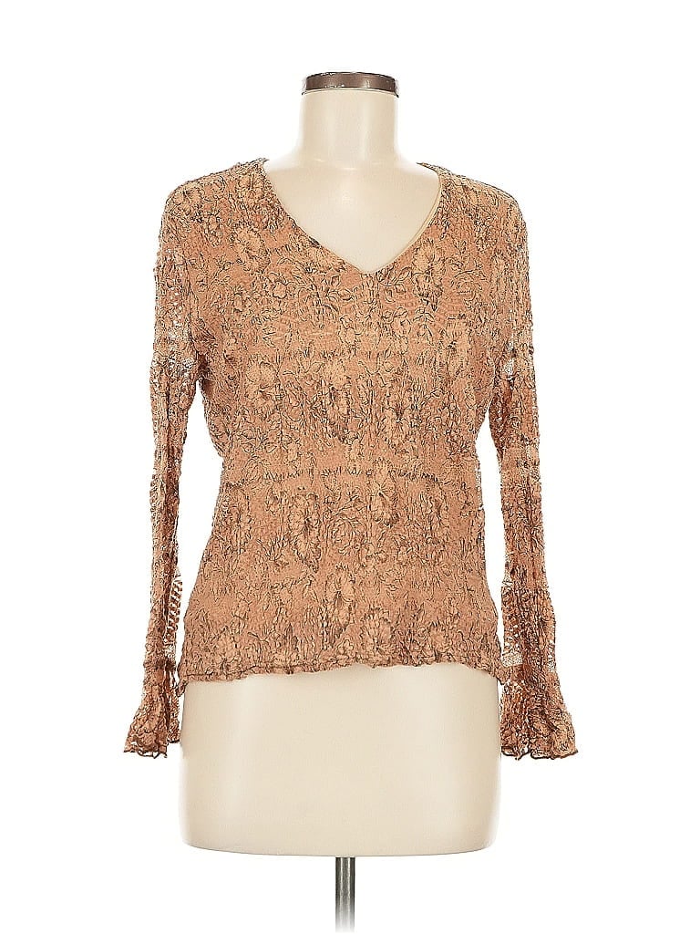 Click to view more detailed imagery on our partner's website Pre-owned Dressbarn Long Sleeve Blouse In Brown