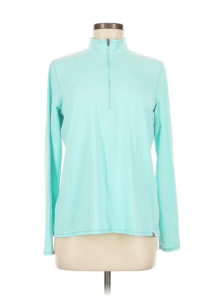 Pre-owned L.l.bean Long Sleeve Turtleneck In Blue