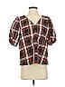 Ann Taylor LOFT Brown Short Sleeve Blouse Size S - photo 1