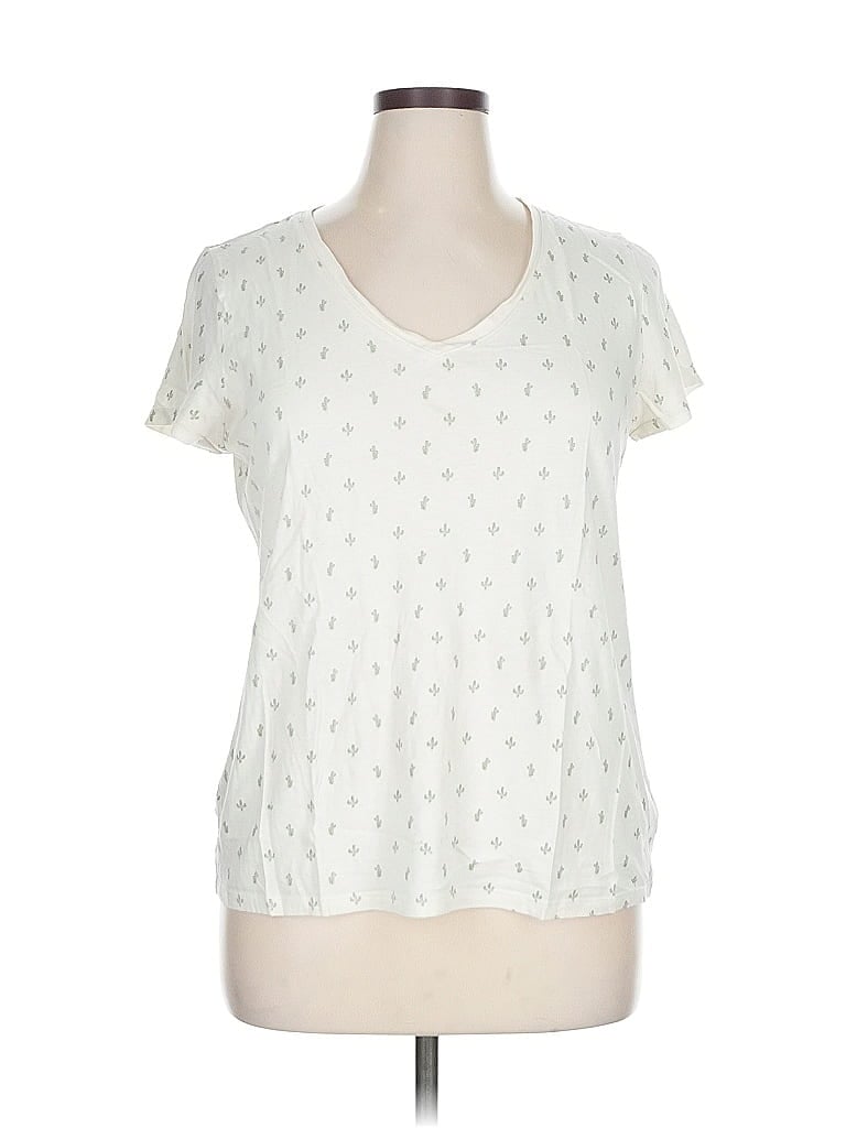 Pre-owned Gap Short Sleeve T-shirt In White