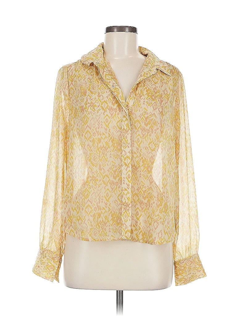EVEREVE Pre-owned 3/4 Sleeve Blouse In Gold