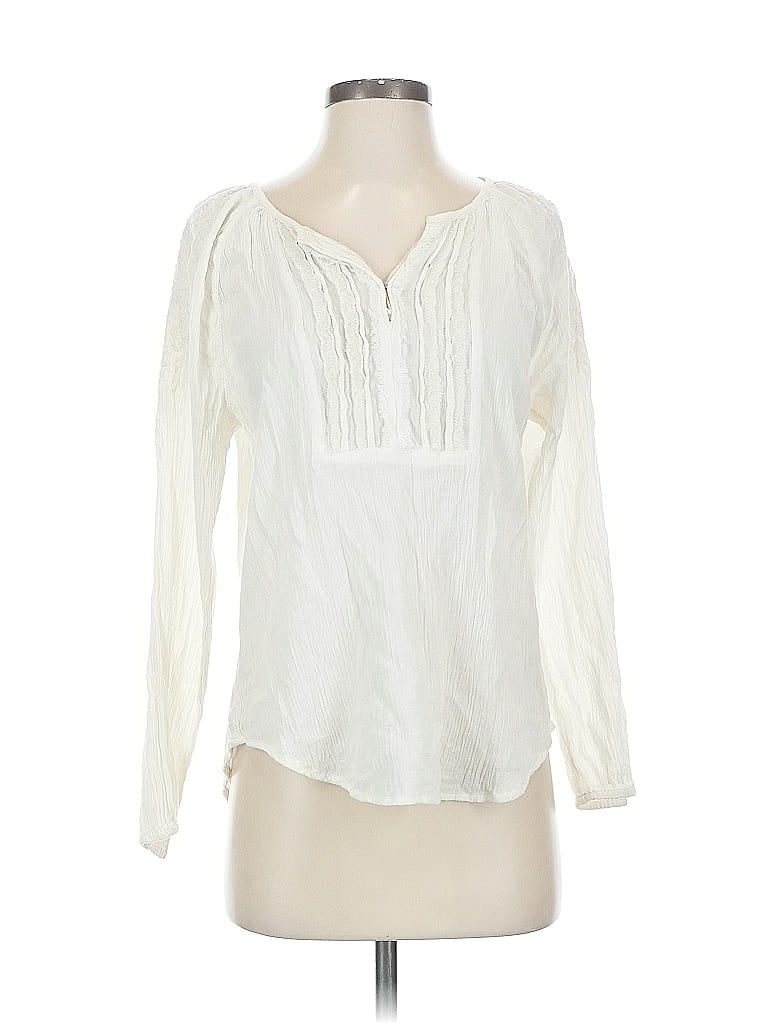 Pre-owned Polo Ralph Lauren Long Sleeve Blouse In White