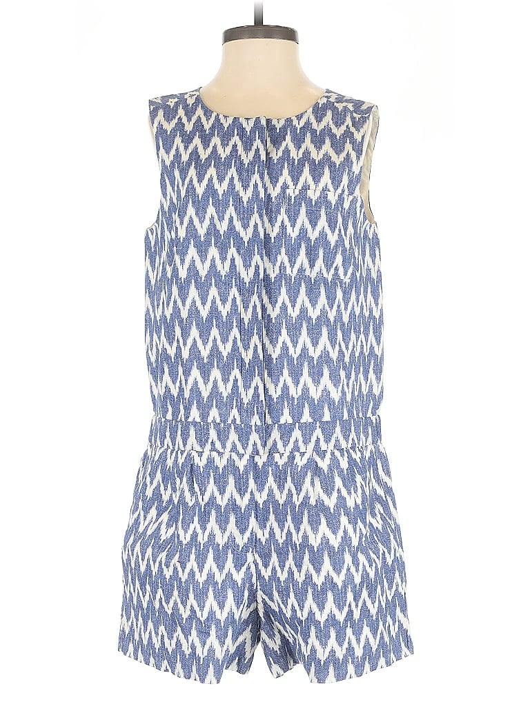 Pre-owned J.crew Factory Store Romper In Blue
