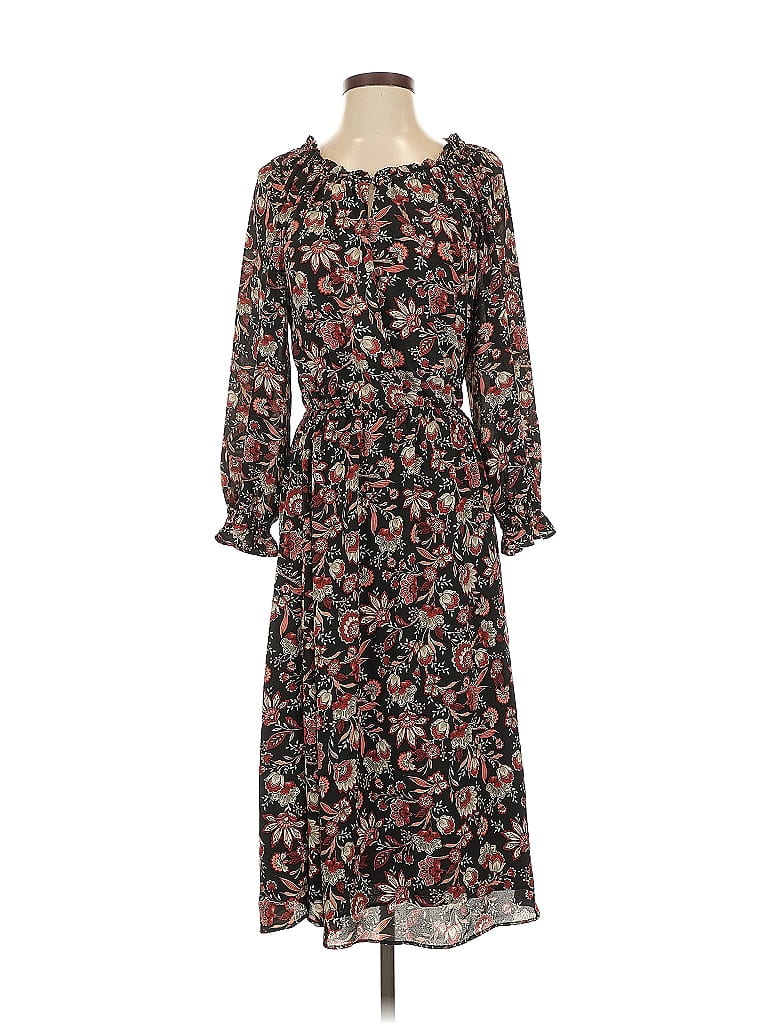 Pre-owned Talbots Casual Dress In Black