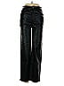 Inc Denim Metallic Black Casual Pants Size 4 - photo 1