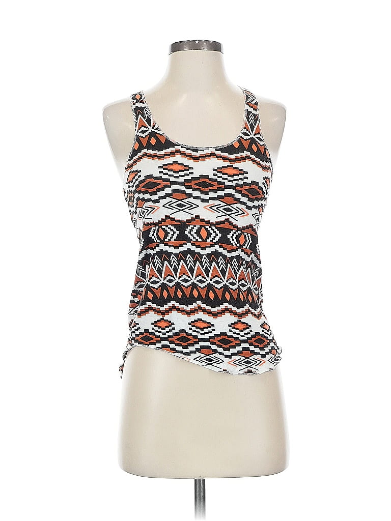 Pre-owned Mudd Tank Top Orange Halter Neckline Tops