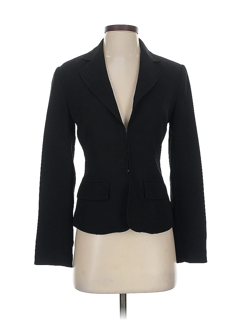 Pre-owned Moda International Blazer Jacket In Black