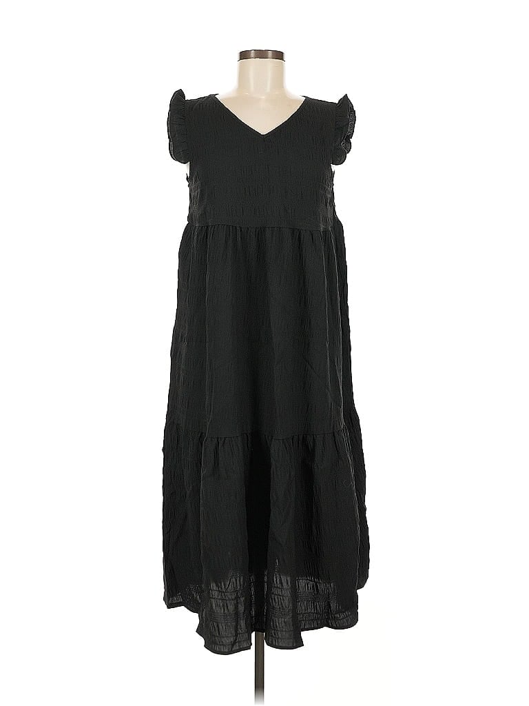 Pre-owned Unbranded Casual Dress In Black