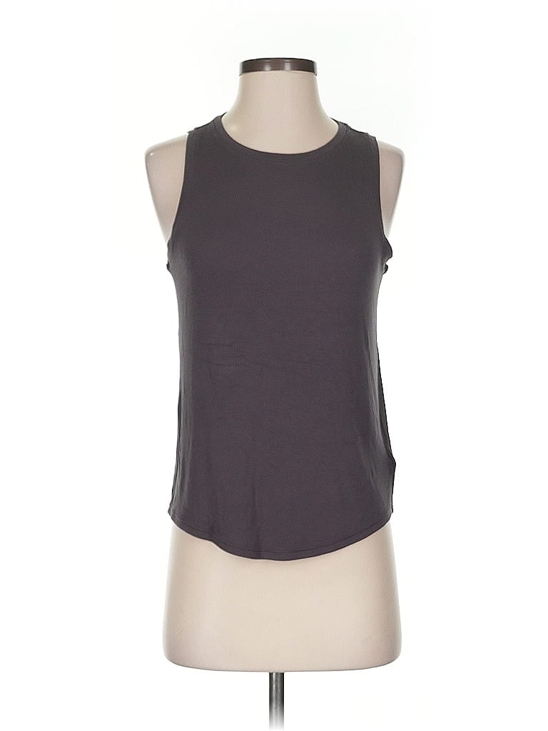 Pre-owned Athleta Sleeveless T-shirt In Gray