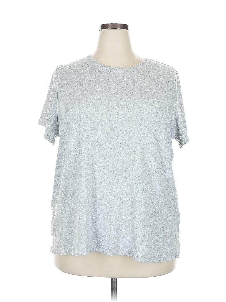 Pre-owned Croft & Barrow Short Sleeve T-shirt In Silver
