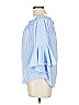 KONTROL Contemporary 100% Polyester Blue 3/4 Sleeve Blouse Size L - photo 5
