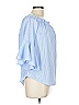 KONTROL Contemporary 100% Polyester Blue 3/4 Sleeve Blouse Size L - photo 4