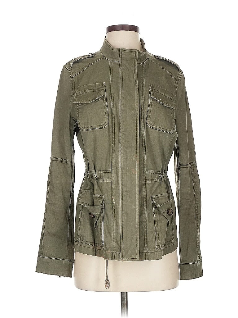 Pre-owned Express Jacket In Green