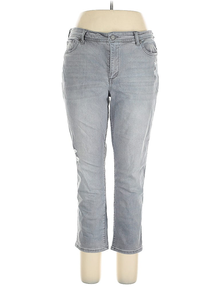 Pre-owned Code Bleu Jeans In Gray