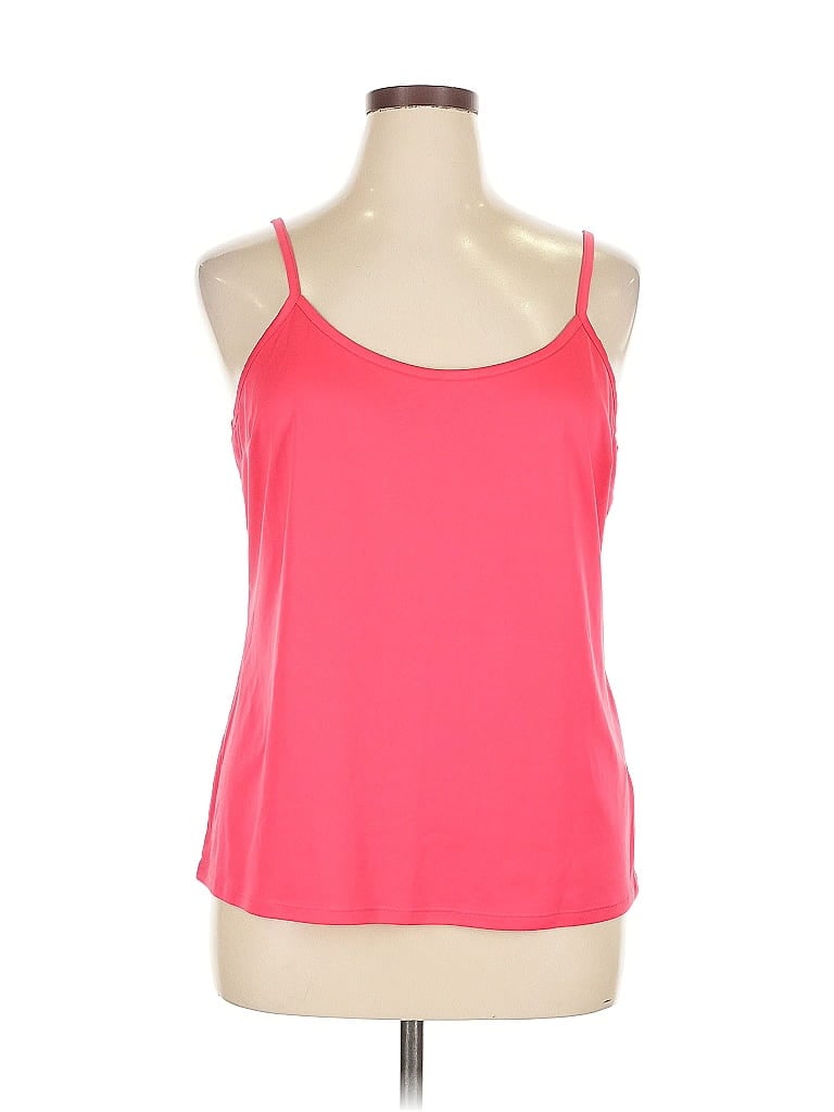 Pre-owned Dana Buchman Tank Top Pink Halter Neckline Tops